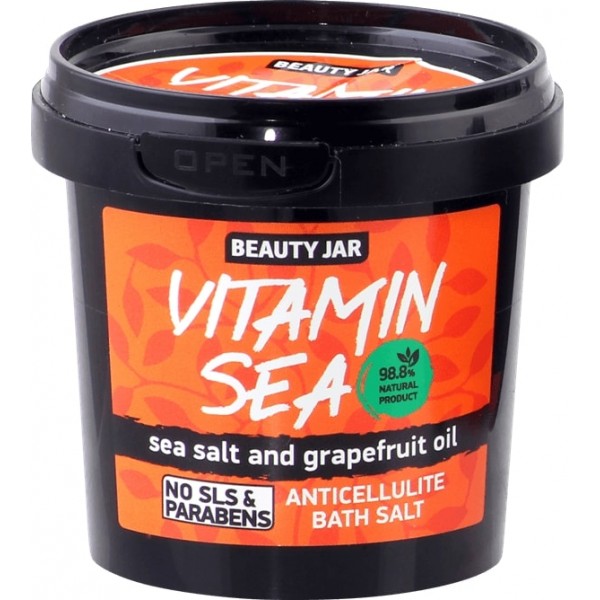 Beauty Jar VITAMIN SEA - anticeliulitinė druska voniai 200 g